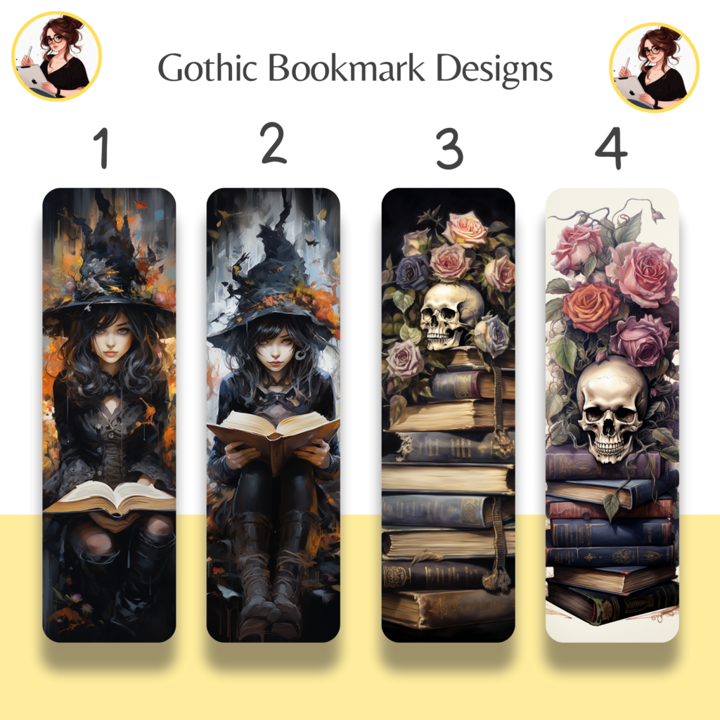 Gothic  Bookmark Designs