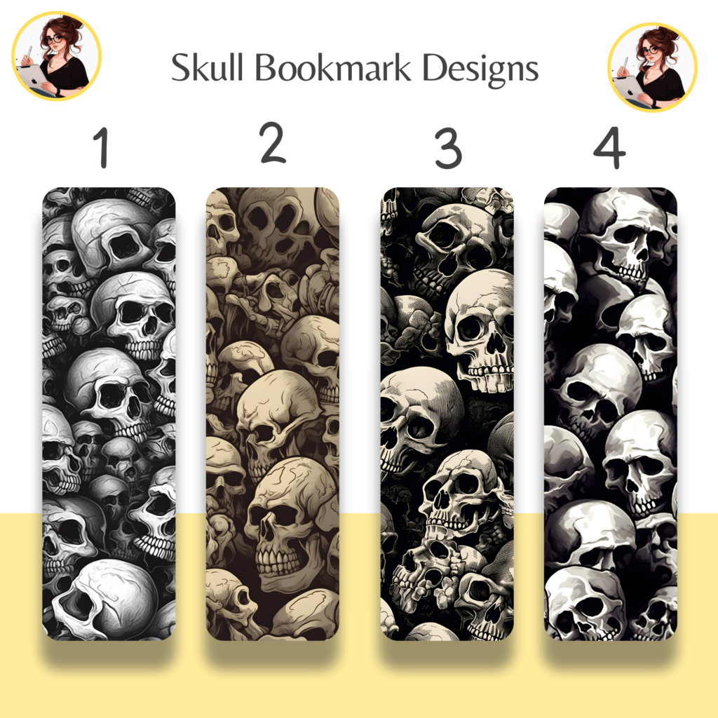 Skull Bookmark Designs 