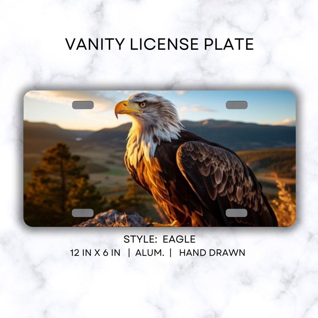 Eagle License Plate 
